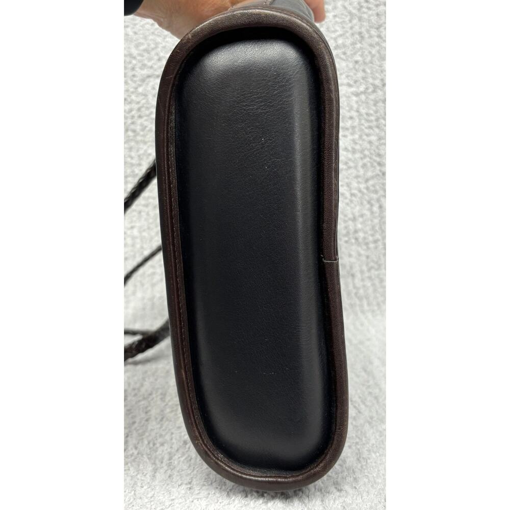 Brighton Black Leather Shoulder Bag Purse #76962 - Picture 5 of 8
